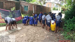 मुख्यमंत्री समृद्ध पंचायतराज अभियान अंतर्गत शाळेतील मुलांनी स्वच्छताअभियान जनजागृतीपर कार्यक्रम आयोजित राॅली काढली