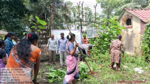 घोलवड ग्रामपंचायतीत घंटागाडी व स्वच्छता साहित्याची पाहणी व स्वच्छता उपक्रम